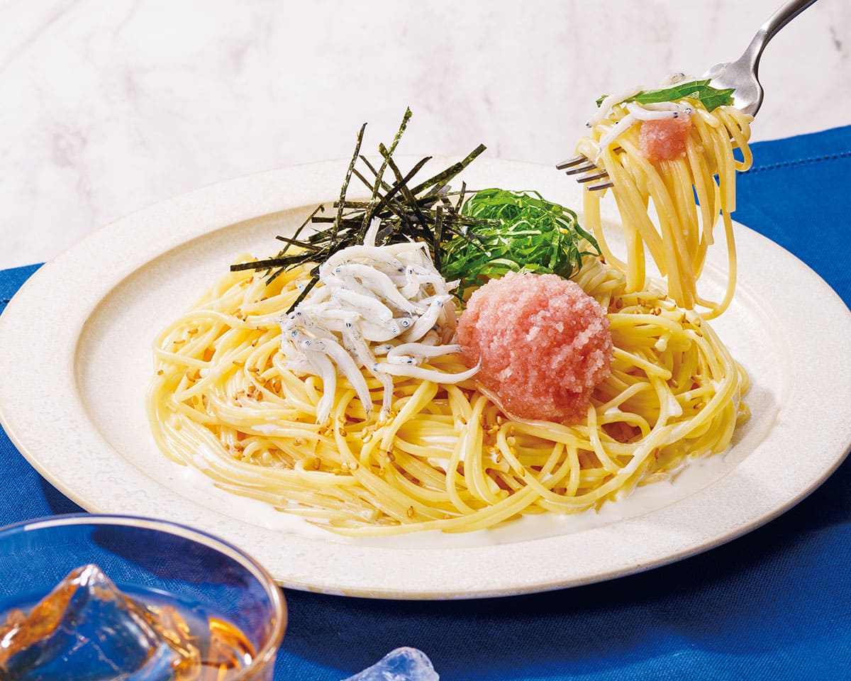 釜揚げしらすとたらこのクリーム